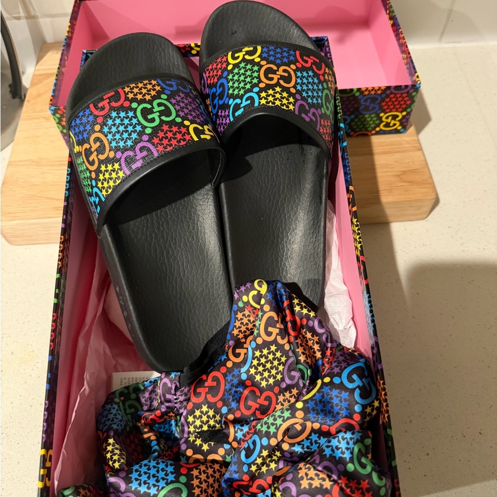 Gucci Ace Psychedelic men's slippers US 7 - Picture 5 of 6